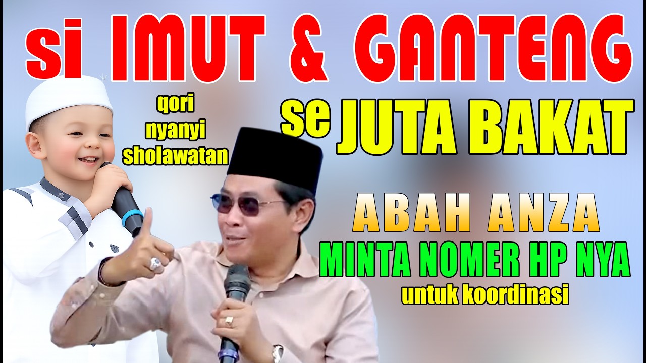 si imut dan ganteng sejuta bakat, nyanyi,sholawat,  dipengajian kh. anwar zahid