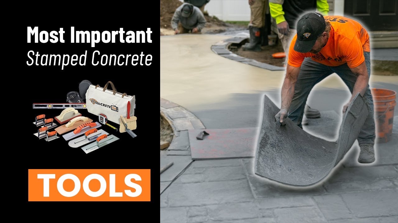 Everything you NEED to stamp concrete!