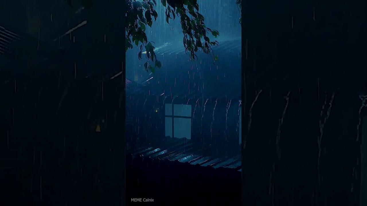 Fast Sleep & Anxiety Relief with Heavy Rain and Thunder Sounds