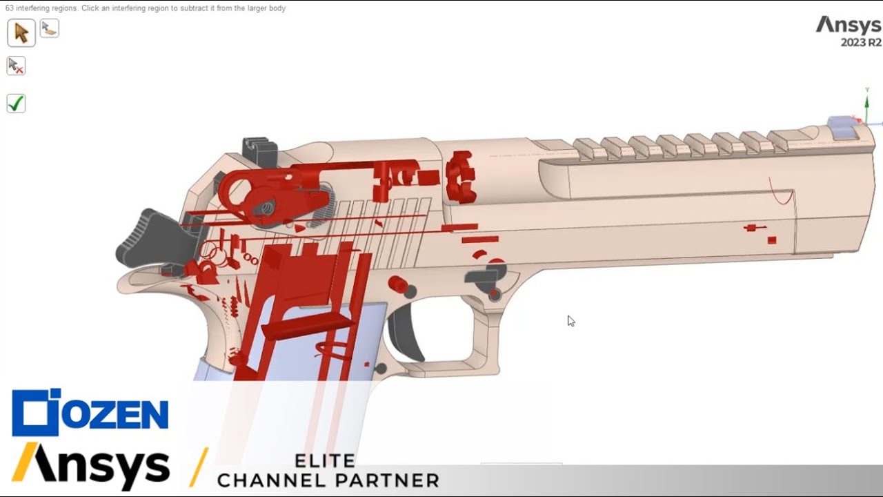 Firearms simulation in Ansys: Part 1 - Geometry cleanup in Spaceclaim