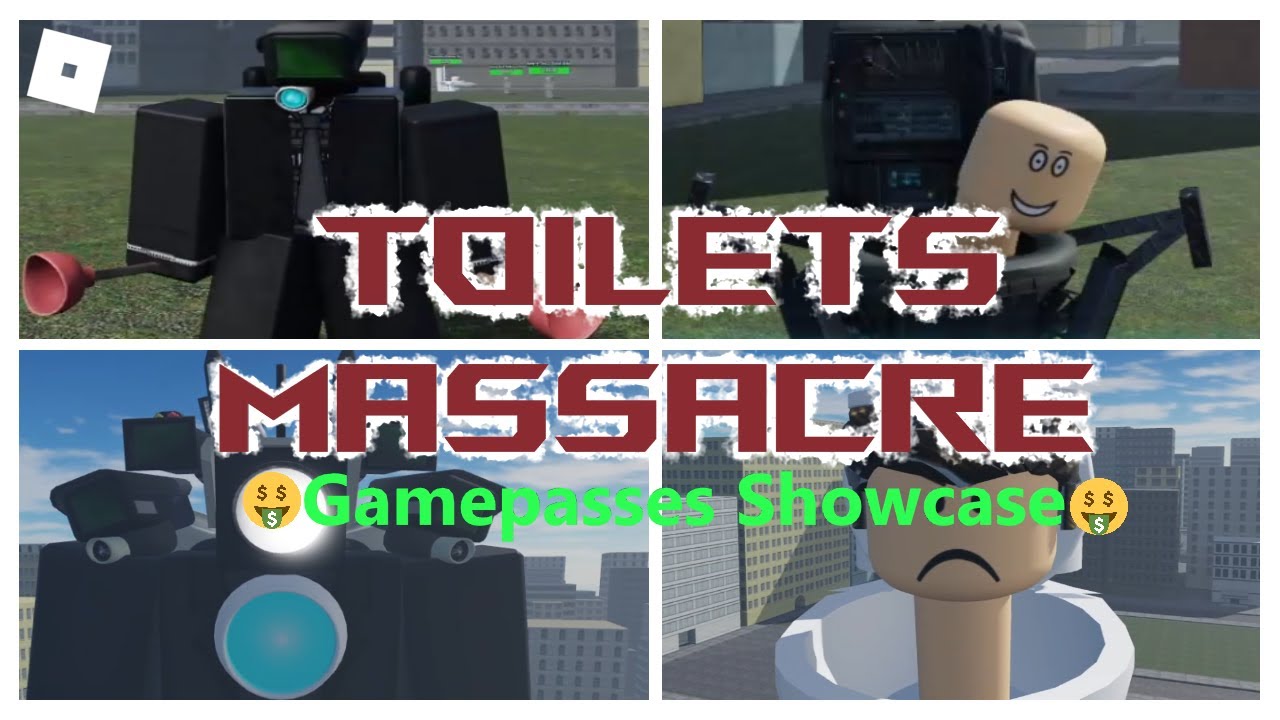 Showcasing all GAMEPASSES in TOILET MASSACRE (Roblox)