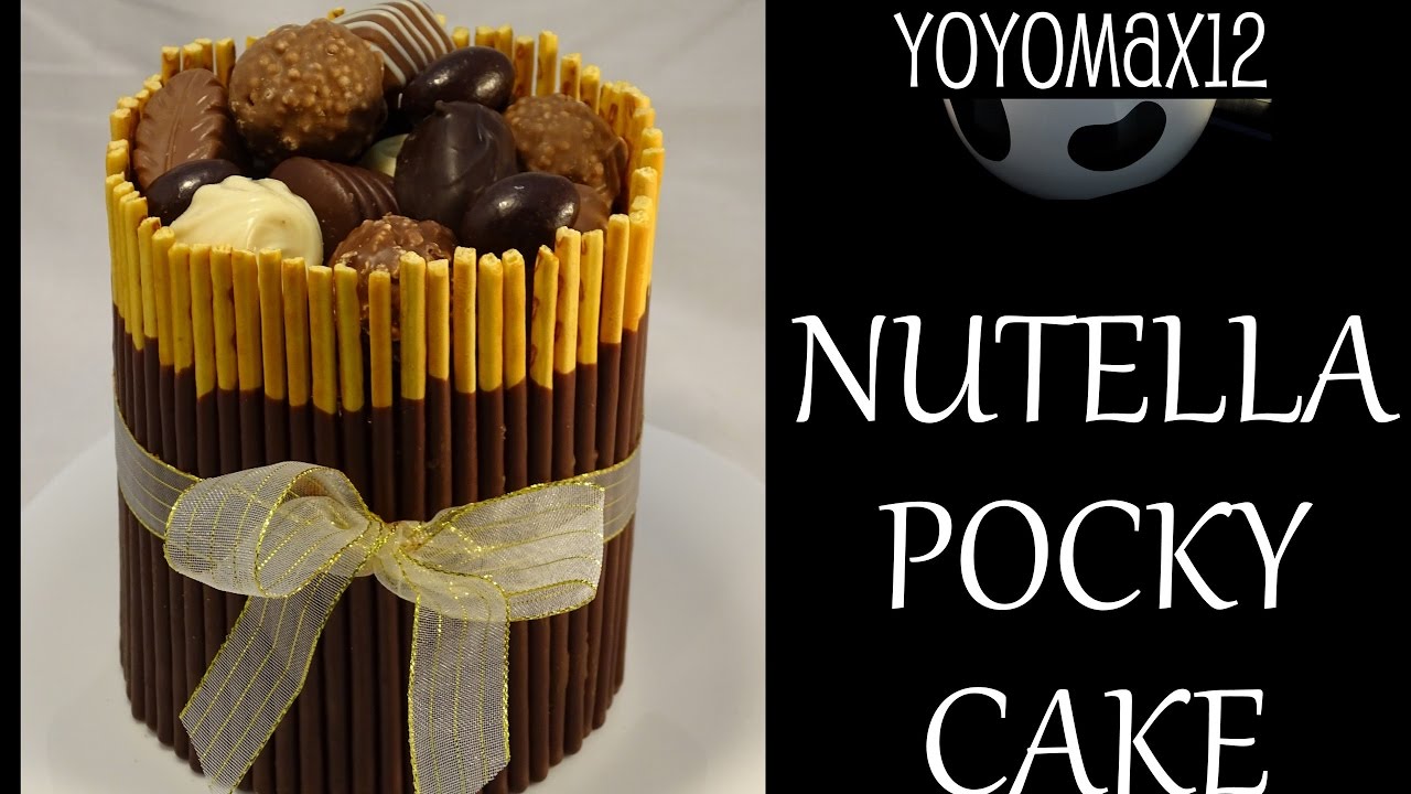 Chocolate Nutella Pocky Cake -with yoyomax12