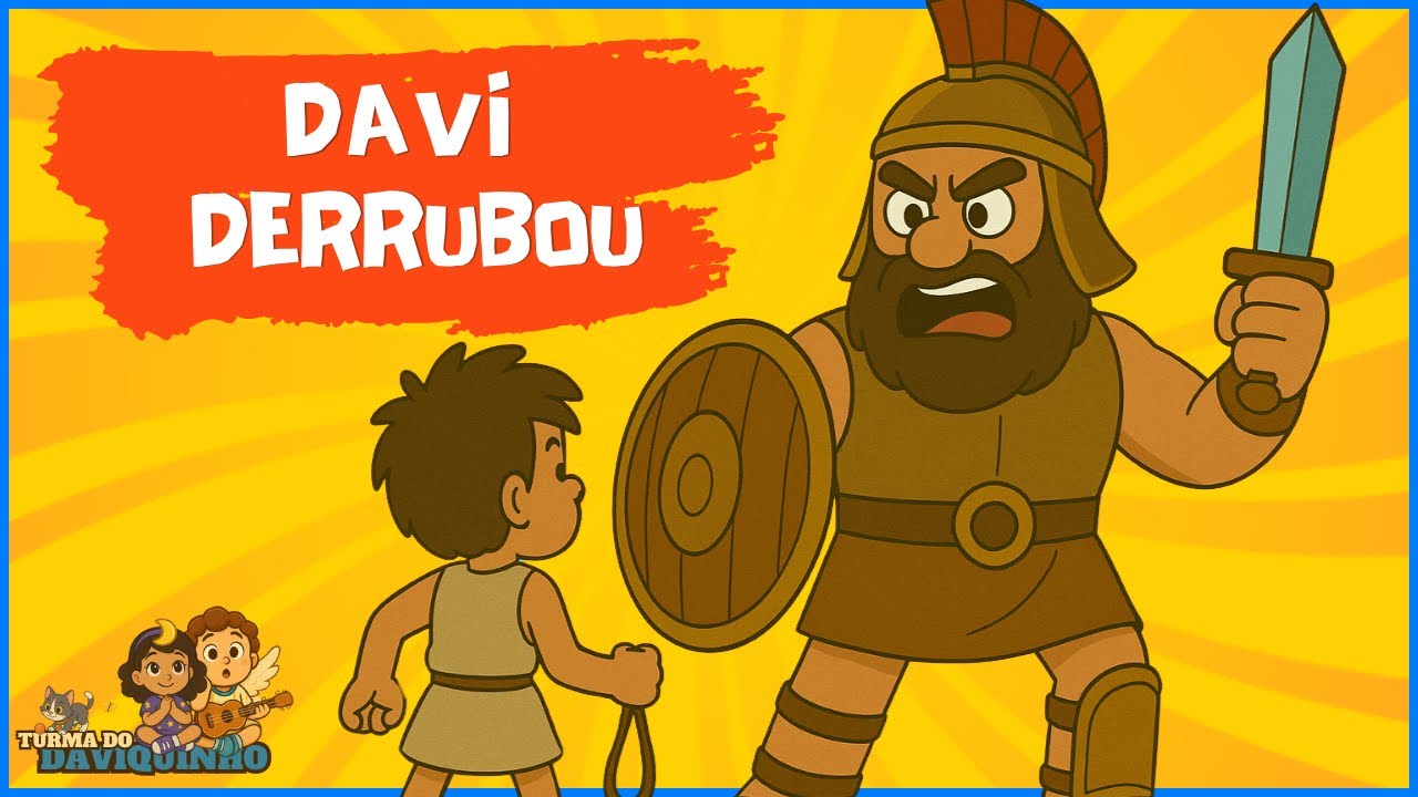Davi Derrubou! - Turma do Daviquinho - Davi e Golias - M&uacute;sica infantil Gospel