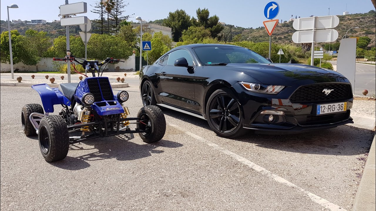 Ford Mustang & Yamaha Banshee 350 Top Speed GoPro Onboard
