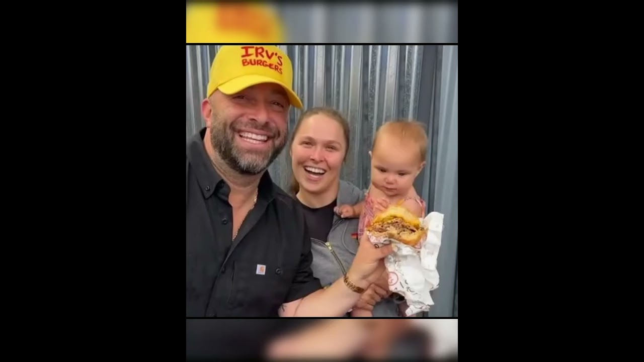 Ronda Rousey with her baby