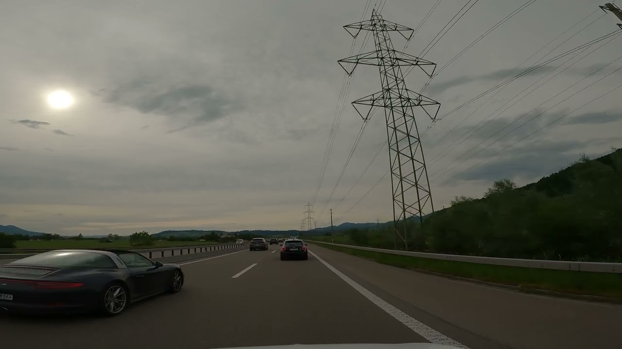 Pt17: 4K Road Trip Europe | Virtual Cycling Adventure from Innsbruck to Basel Scenic Mountain Drive