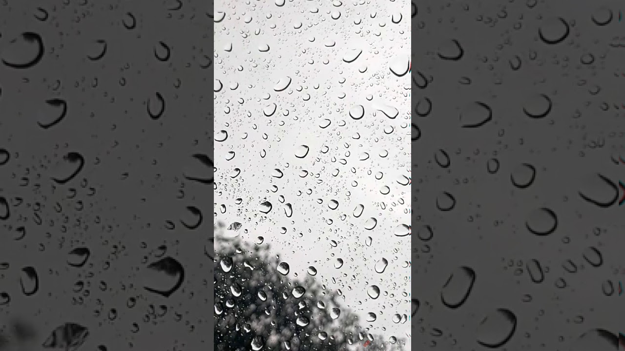 Rain on car |car windshield raindrops Asmr