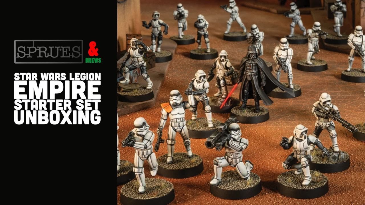 Обзор и распаковка стартового набора Star Wars Legion - Galactic Empire.