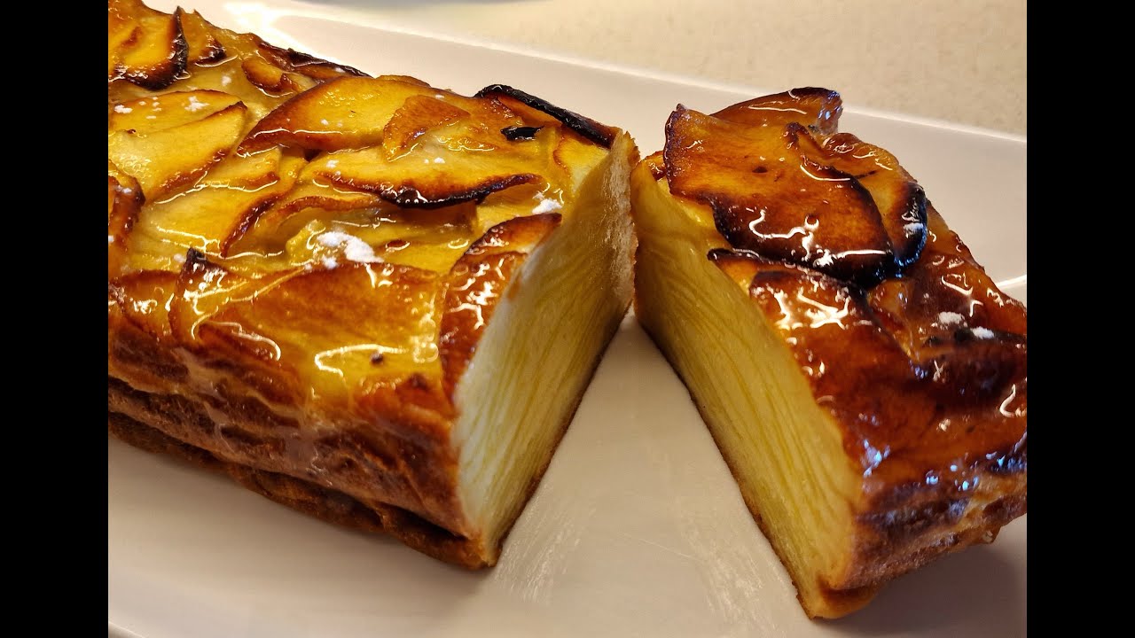 Pastís de Mil fulls de Poma.