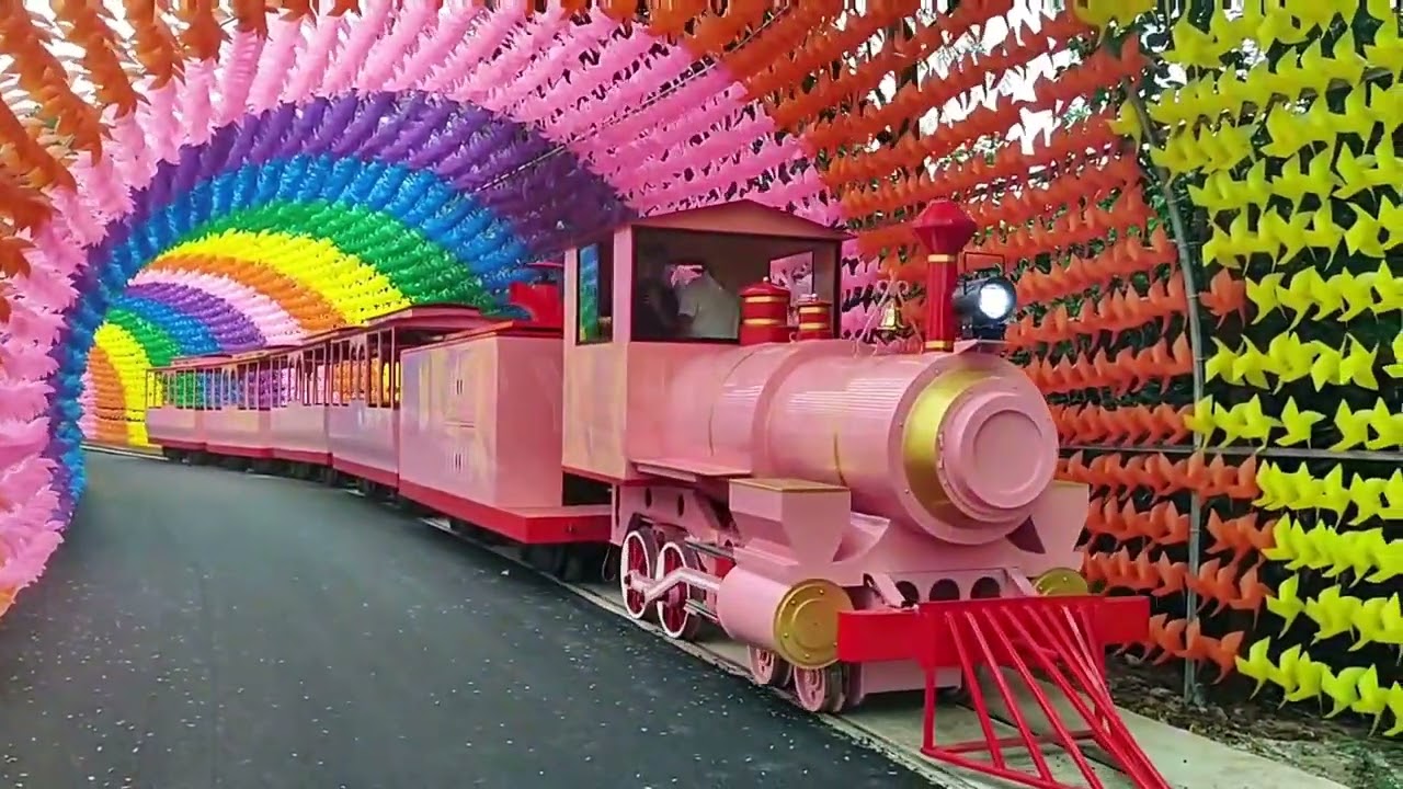 Large 96 seats amusement park track train for sale