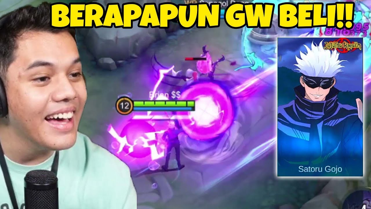 Review SKIN JUJUTSU KAISEN SATORU GOJO XAVIER!!! Berapapun Gw Beli Yg Satu Ini!!!!