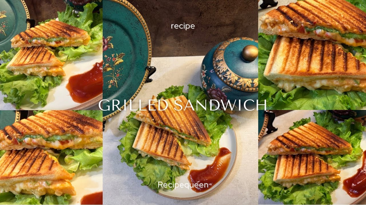 Grilled Sandwich | Crispy & Cheesy Sandwich at Home | Easy Breakfast & Evening Snack