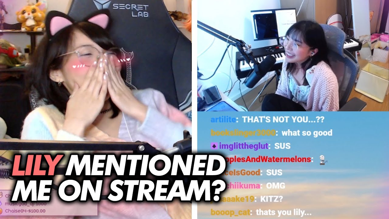 Reacting to LilyPichu talking about me on stream | Kitz Cua Stream Highlight