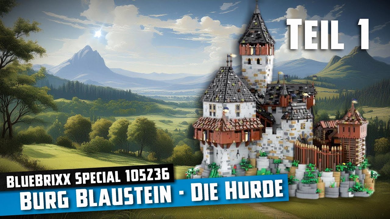 BlueBrixx Special 105236 - Hurde-Erweiterung f&uuml;r Burg Blaustein (2022) | Aufbau - Live-Bauen #1