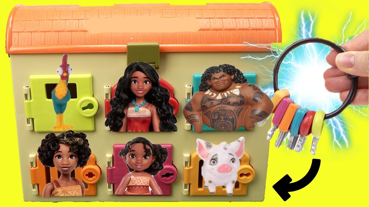 Moana 2 Movie Surprise Doors with Keys + DIY Crafts for Kids