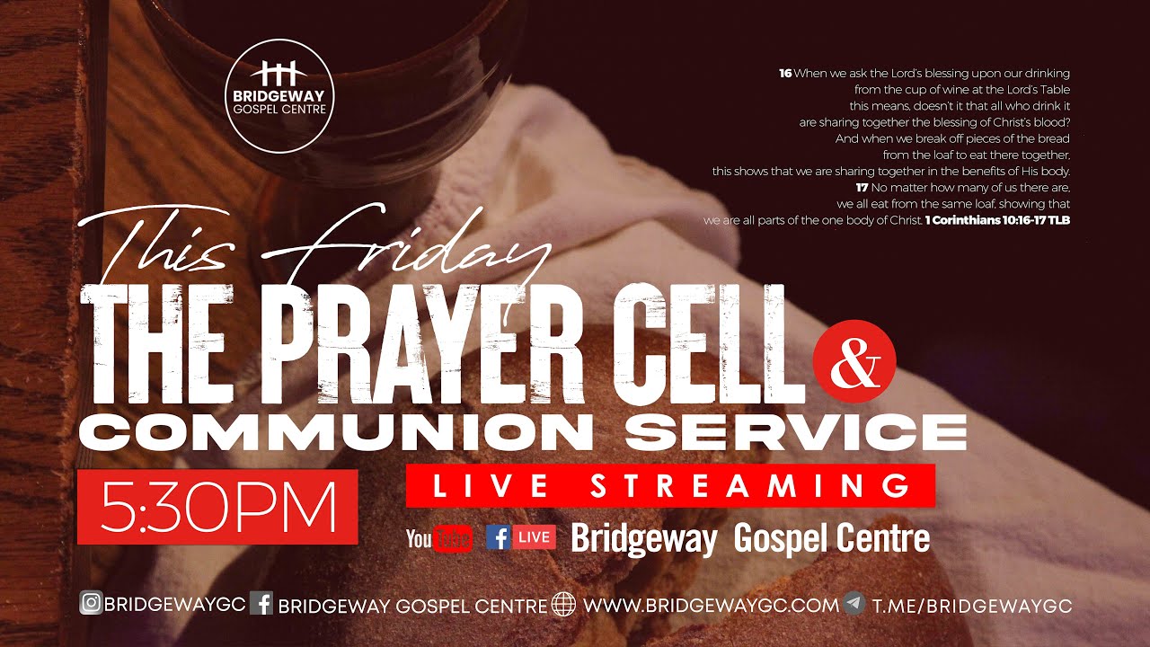 THE PRAYER CELL & COMMUNION SERVICE || FRIDAY SERVICE || 30-1-2026