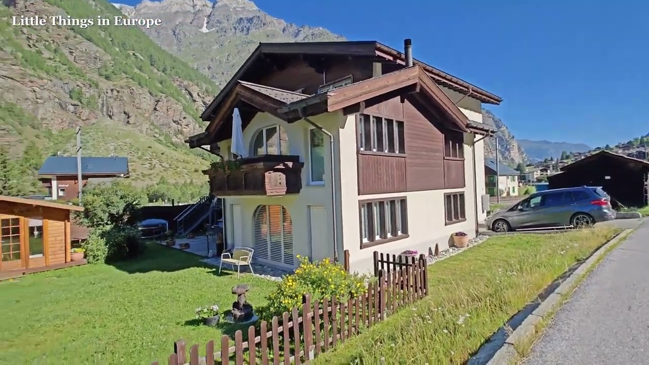 Randa🇨🇭 - Beautiful and Quite village near Zermatt Switzerland |Swiss Alps | 2023 4k HDR 60fps video