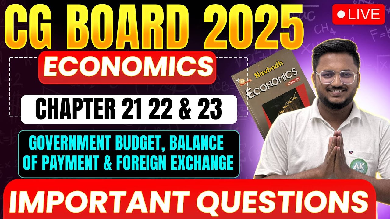 CG Board Class 12th Economics | Chapter 21 22 & 23 | Macro Economics Part B #class12theconomics