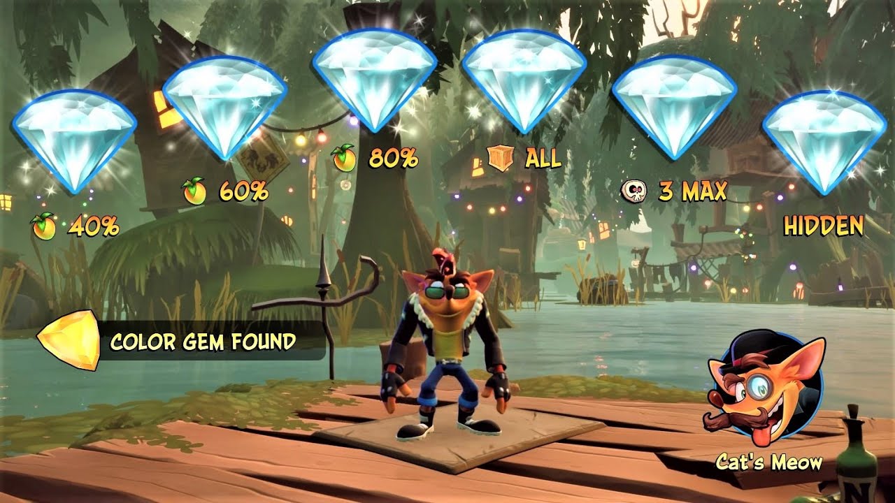 Crash Bandicoot 4: Run It Bayou - All Boxes & Hidden Gem Locations