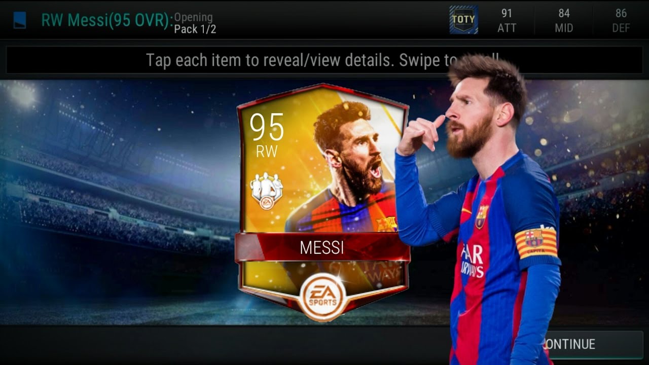 FIFA MOBILE MASTER INFORM 95 RW LIONEL MESSI!!! PLAYER REVIEW AND GAMEPLAY!!! #FIFAMobile