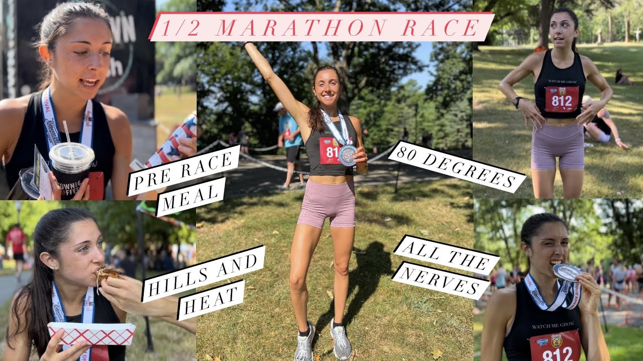 1/2 MARATHON RACE WEEKEND!! Race day prep, carb loading, humidity, post race food.