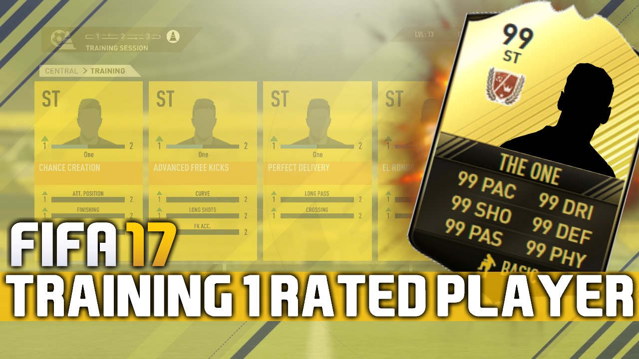 TRAINING 1 RATED PLAYER TO 99??? | FIFA 17 PLAYER TRAINING