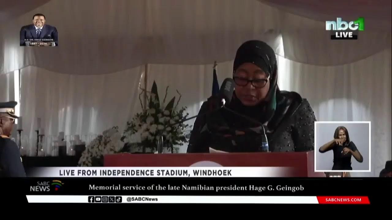 RAIS SAMIA AKISHIRIKI MAZISHI YA ALIYEKUWA RAIS WA NAMIBIA HAYATI DKT. HAGE GEINGOB
