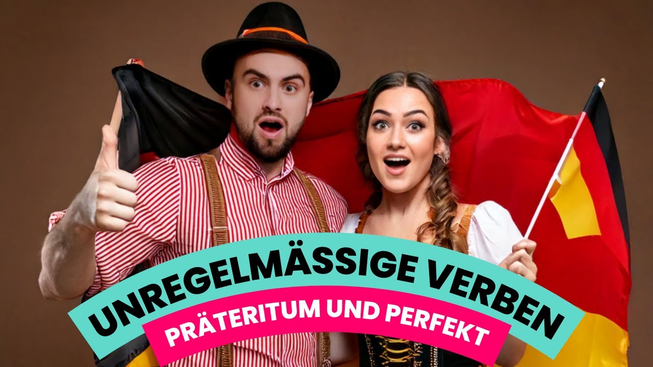 Unregelm&auml;&szlig;ige Verben Song mit Text zum Mitsingen | irregular verbs in German SONG with lyrics