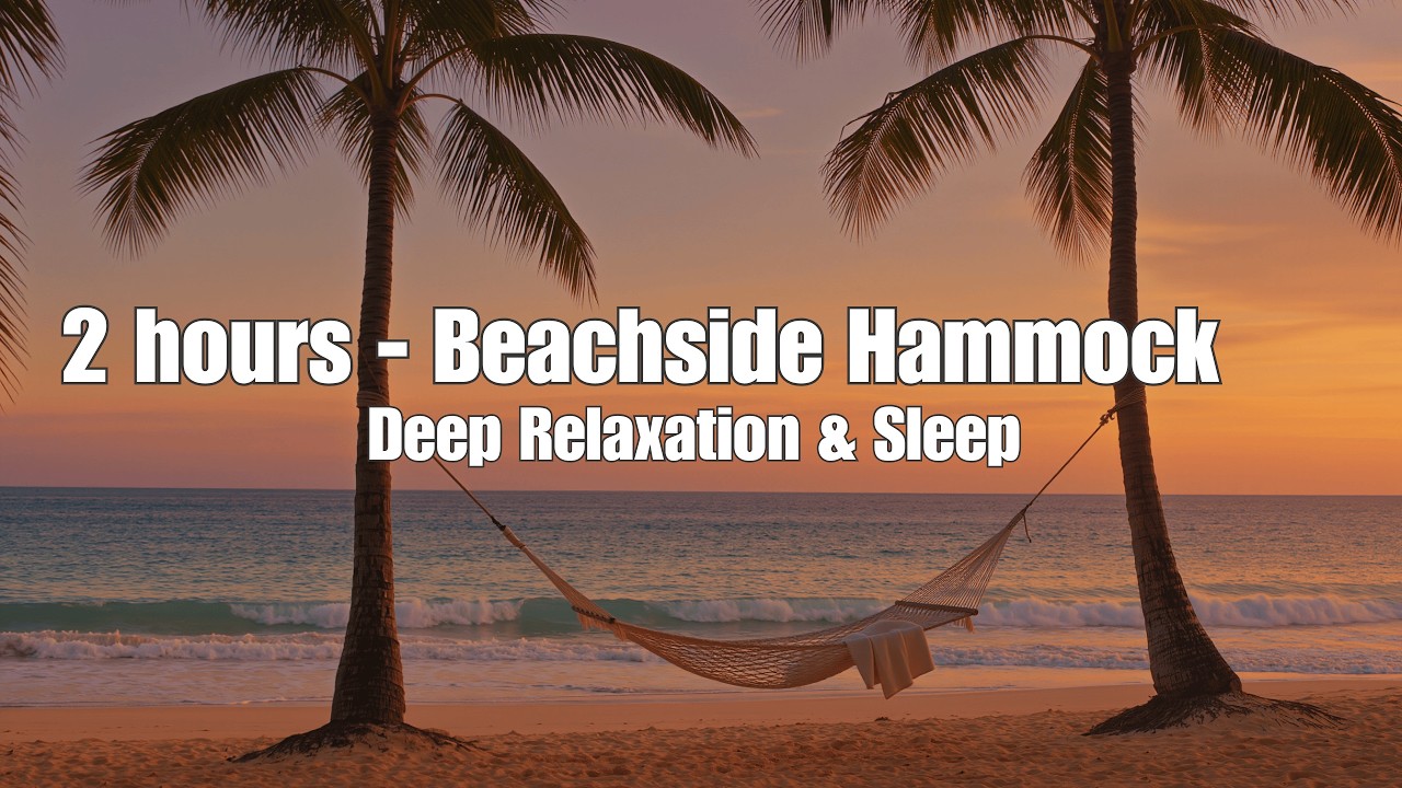 Twilight Beach Hammock | Calm Guitar Music 432Hz for Deep Relaxation & Sleep 🌅🏖️ #relaxing #beach