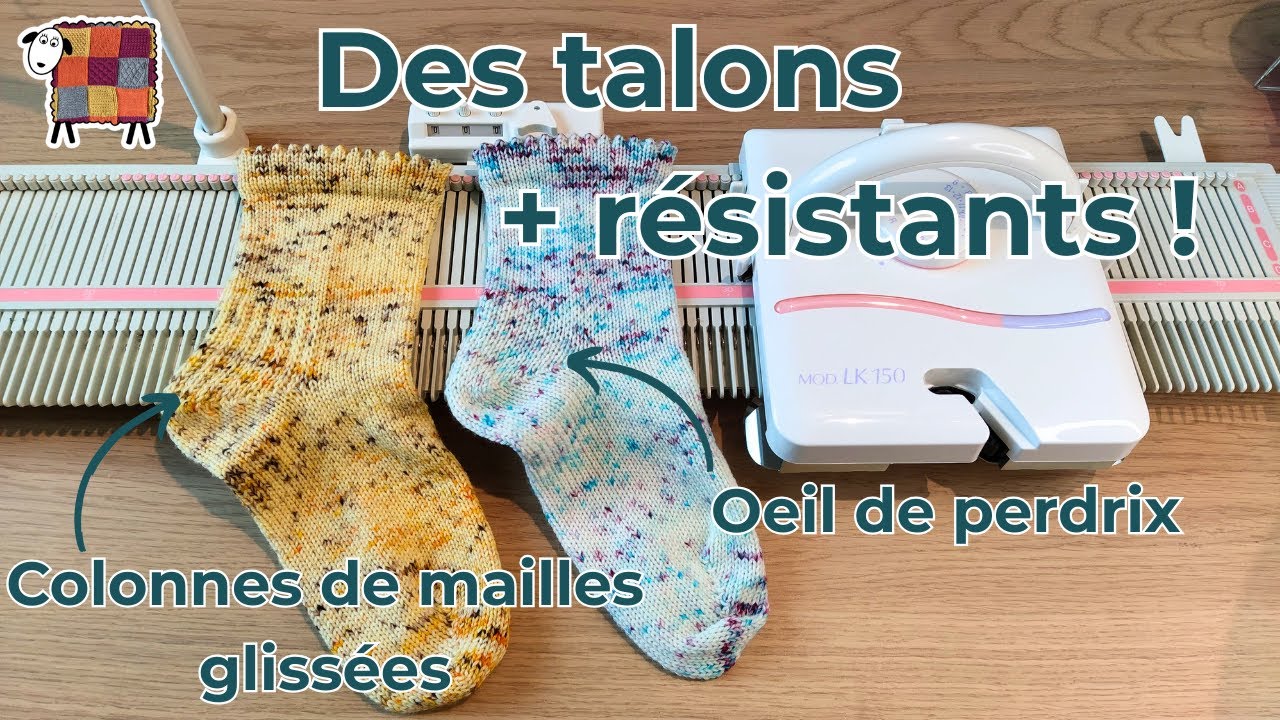Talons de chaussettes renforcés à la machine à tricoter | LK150