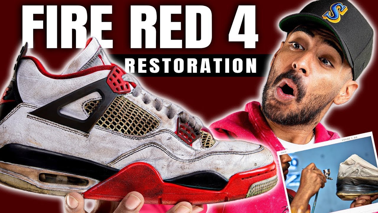 Огненно-красные Air Jordan 4 Restoration