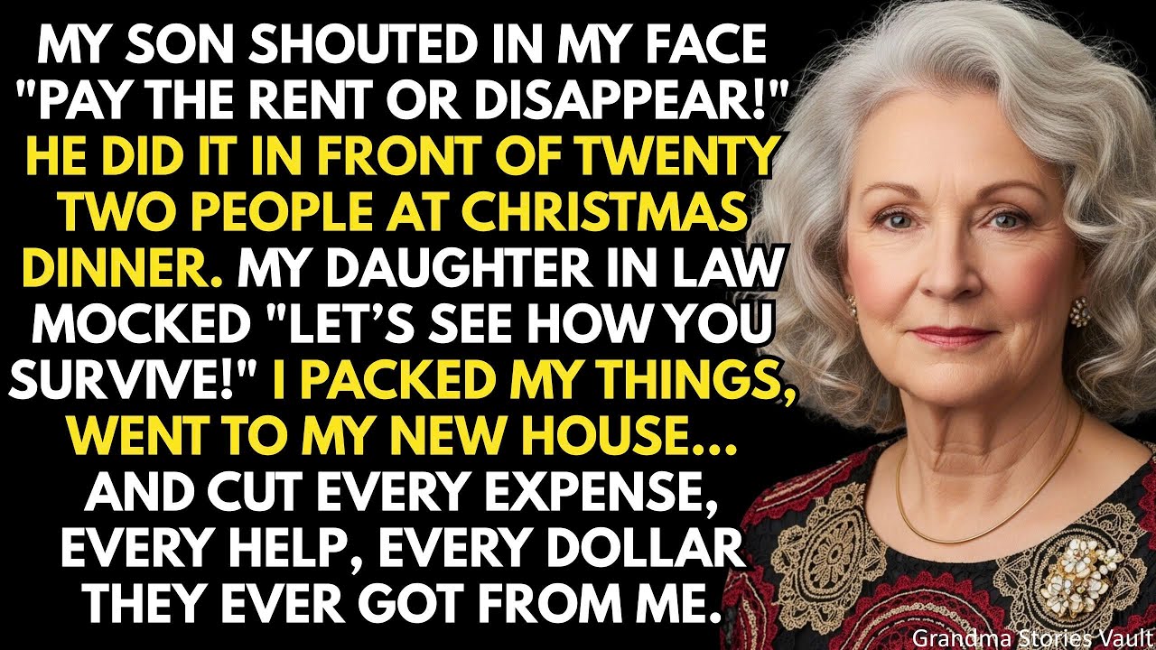 My Son Shouted Pay The Rent Or Get Out! On Christmas… And What I Said Next Left Him Frozen...