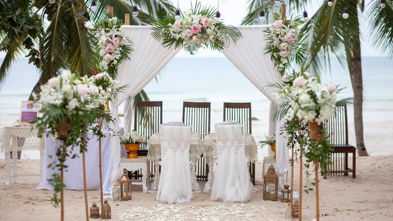 Strandhochzeit mit Mönchsseegnung auf Koh Samui