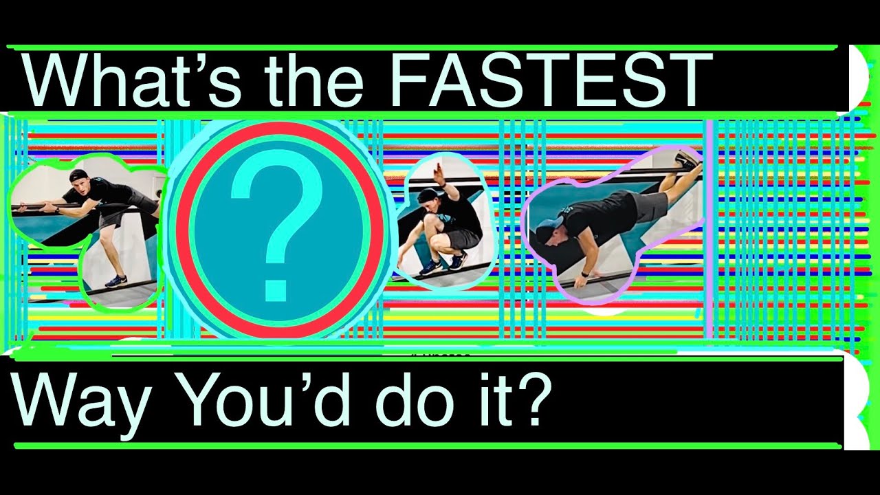 How Would You Do It? Parkour-Ninja SPEED Course Parallel Pipes Obstacle