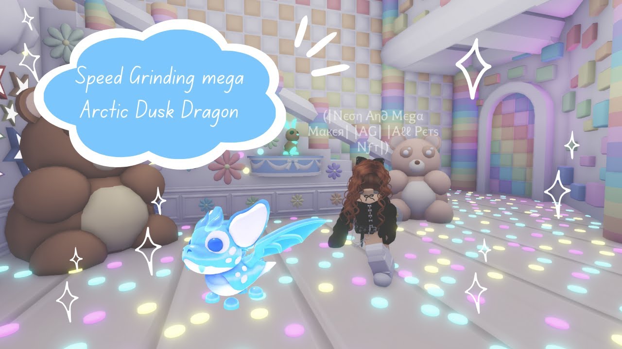 Speed grind of mega Arctic Dusk Dragon- adopt me roblox