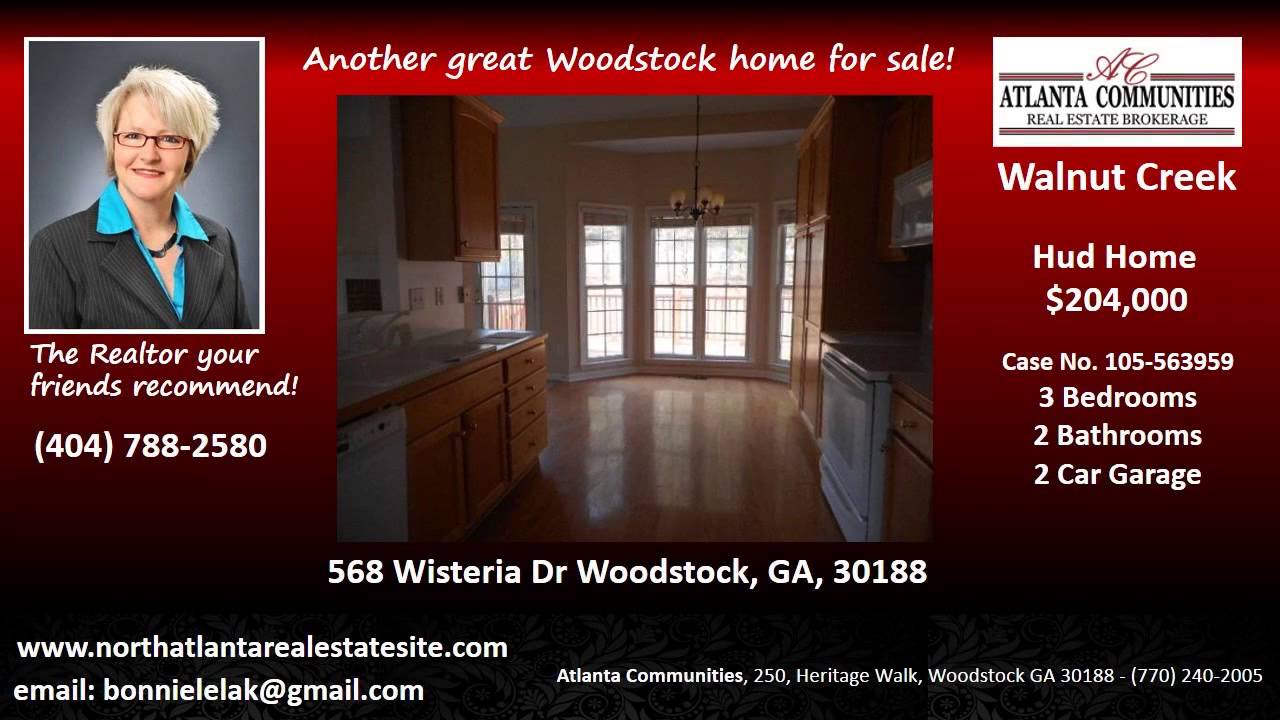Cherokee County  HUD Homes for Sale  (404) 788-2580  Walnut Creek Hud Home for Sale Woodstock GA