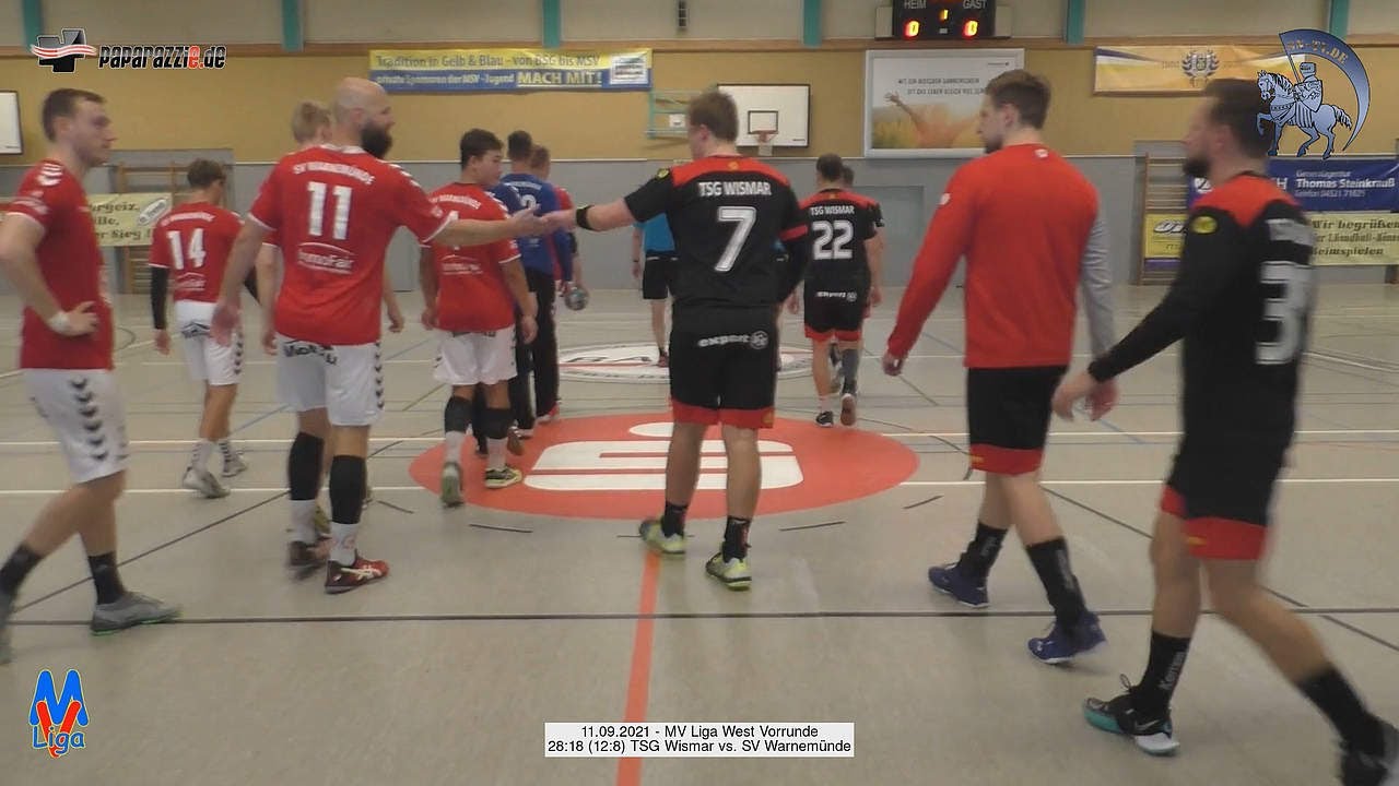 28:18 (12:8) TSG Wismar vs. SV Warnemünde - 11.09.2021