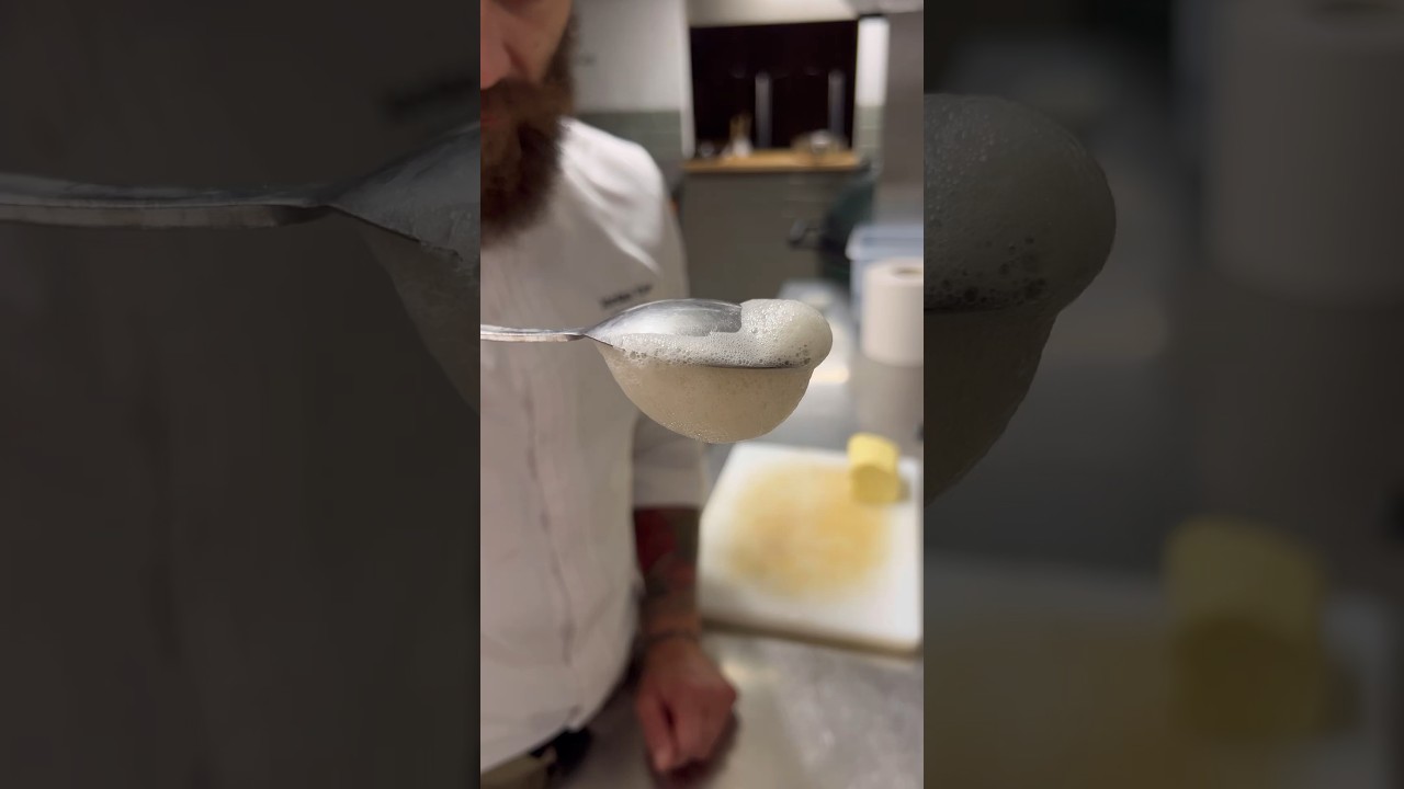 Michelin-star garlic foam recipe ⭐️
