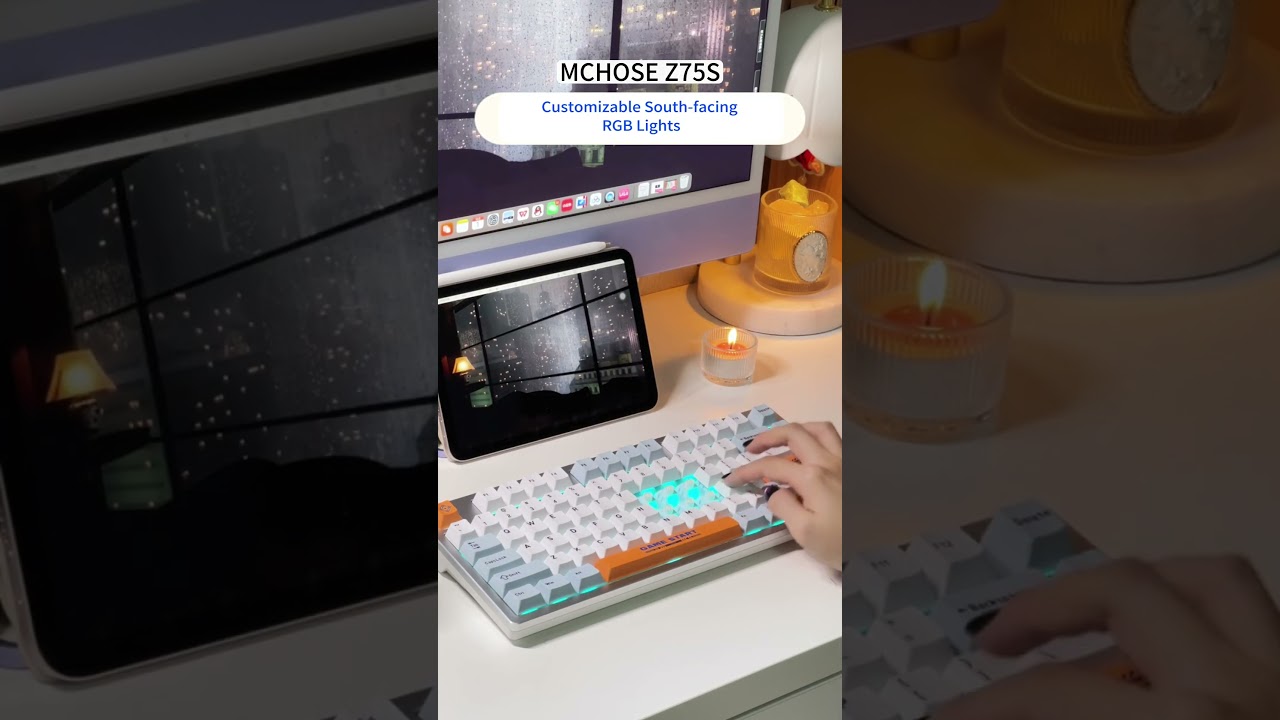 MCHOSE Z75 keep your game and work in perfect sync!🌟 #keyboard #mchose #pcbuild