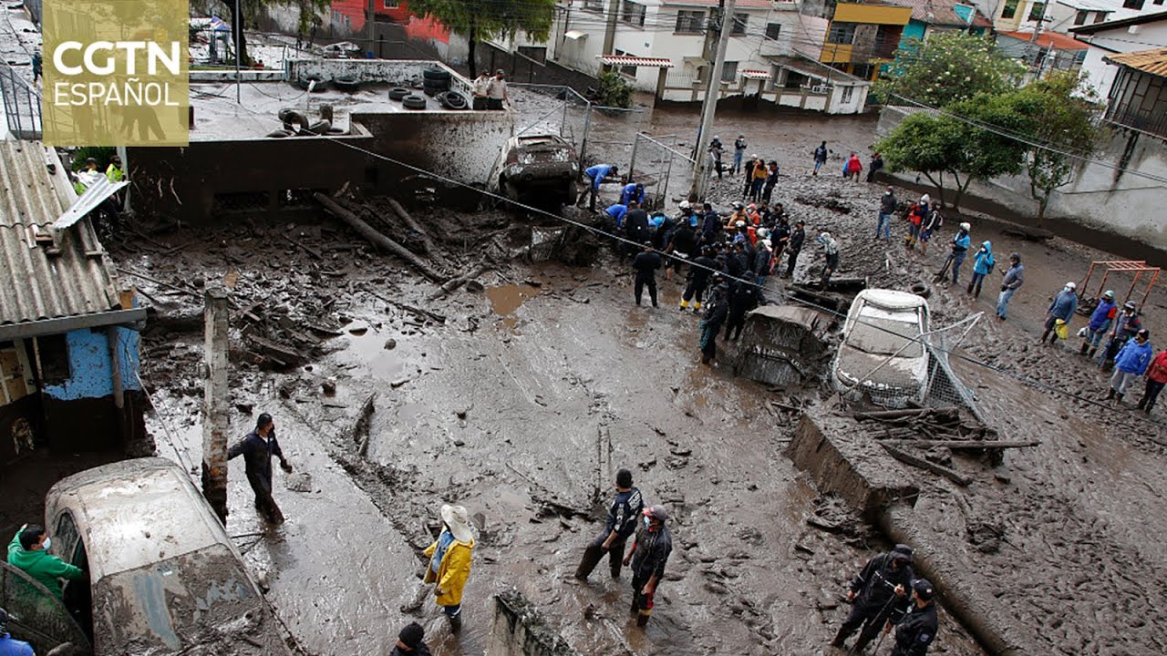 Las fuertes lluvias dejan al menos 3 km de destrucción en la ciudad ecuatoriana de Quito