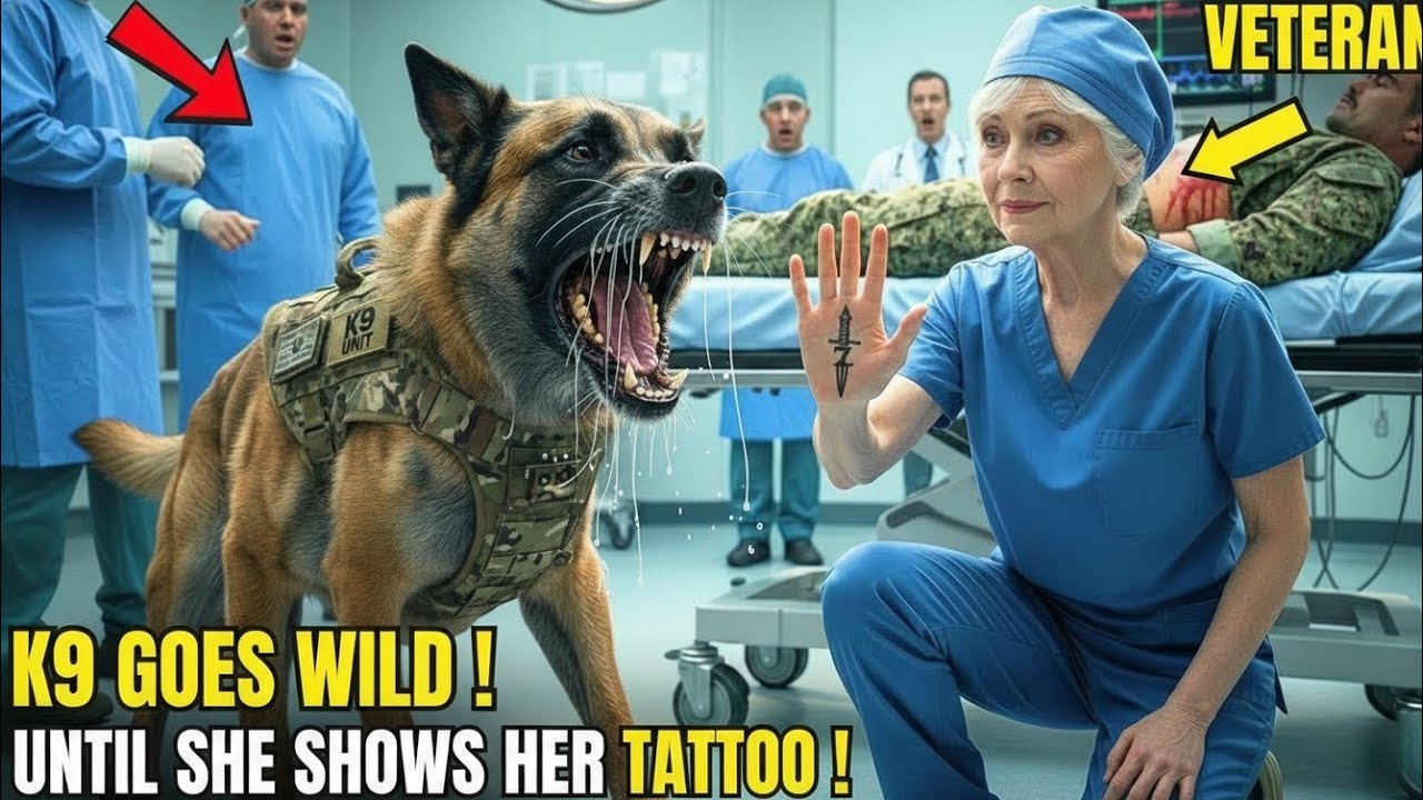 The K9 Sat Beside the SEAL's Body for 6 Hours — Until the Rookie Nurse Showed Her Tattoo