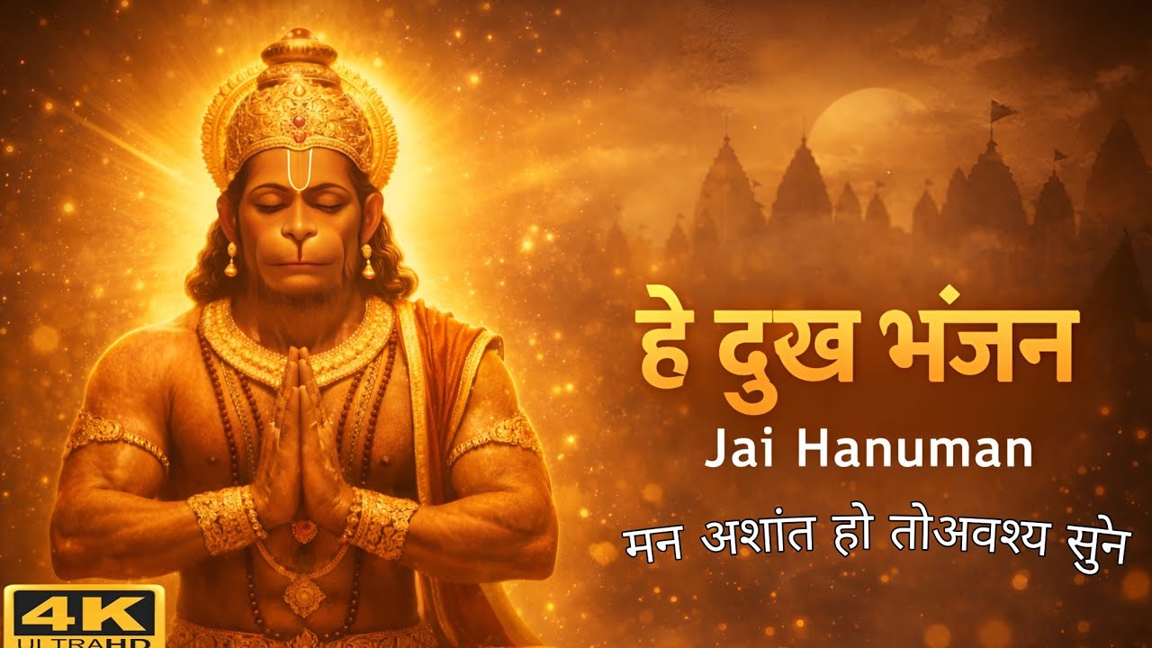  Jai Hanuman 🔱 | Hey Dukh Bhanjan | Spiritual Peace Bhajan