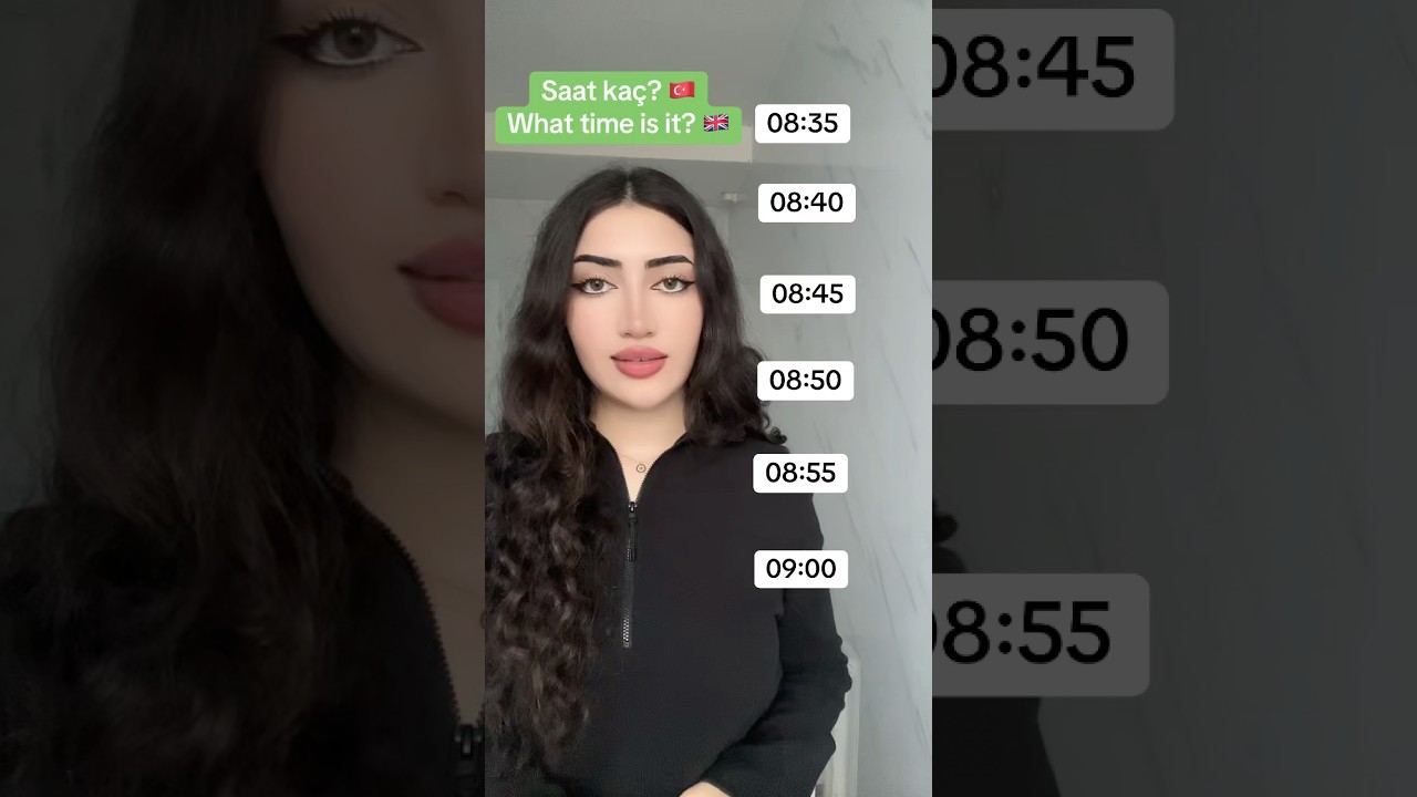 Time in Turkish 🇹🇷 #turkish #turkishlanguage #turkishseries #viral #reels #tiktok #t&uuml;rkiye #fyp