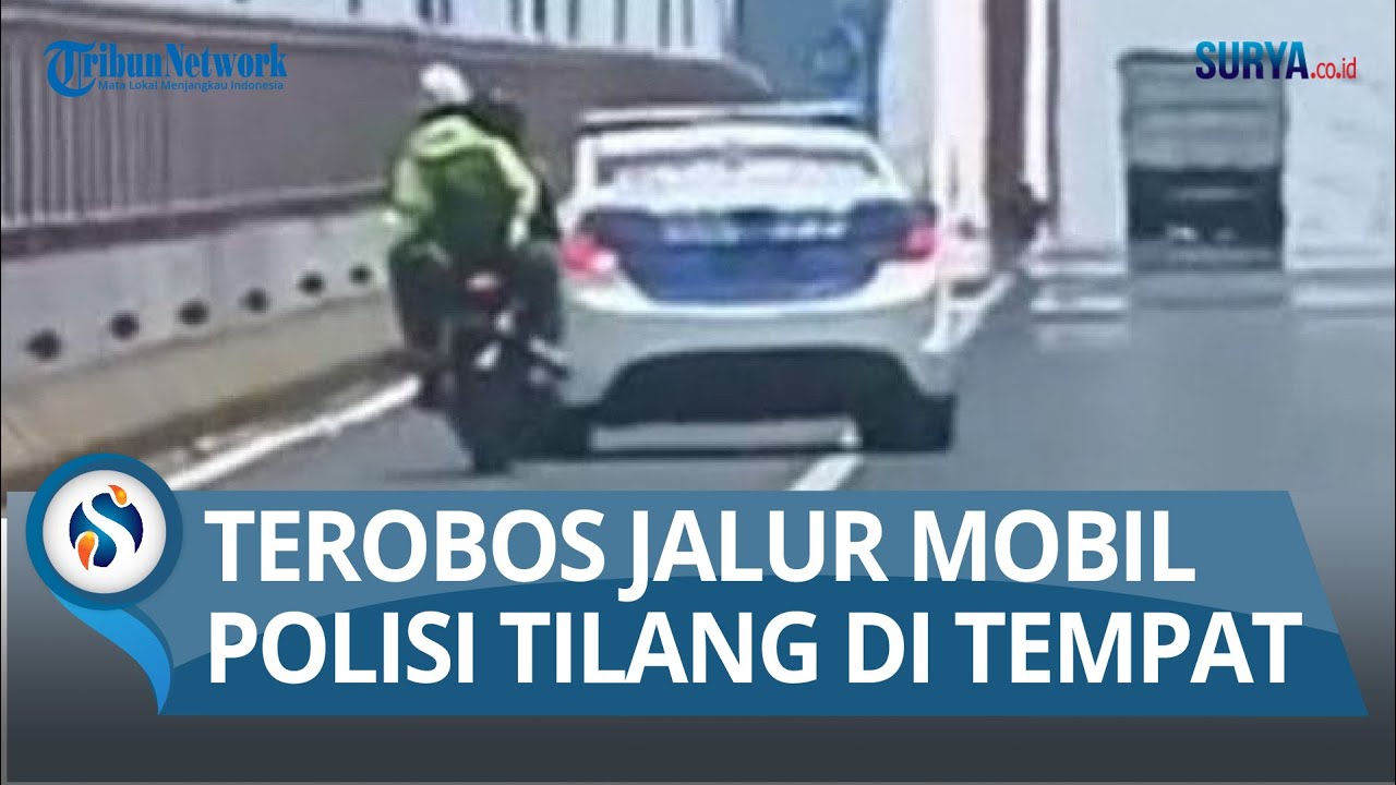 Aksi Pemotor Terobos Jalur Mobil di Jembatan Suramadu Disorot, Polisi Langsung Tilang di Tempat