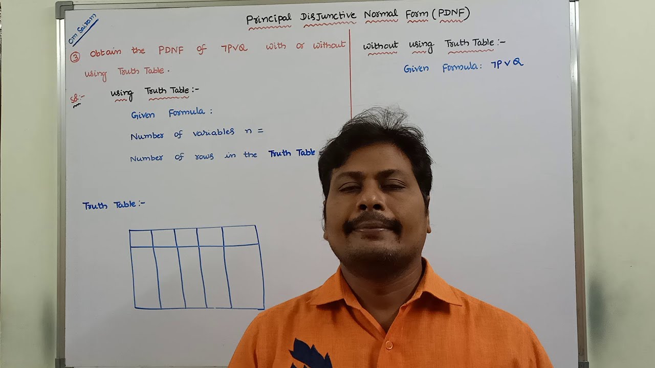 EXAMPLE- 2: PDNF | NORMAL FORMS | EXAMPLE PROBLEM ON PDNF | PRINCIPAL DISJUNCTIVE NORMAL FORM | DMS