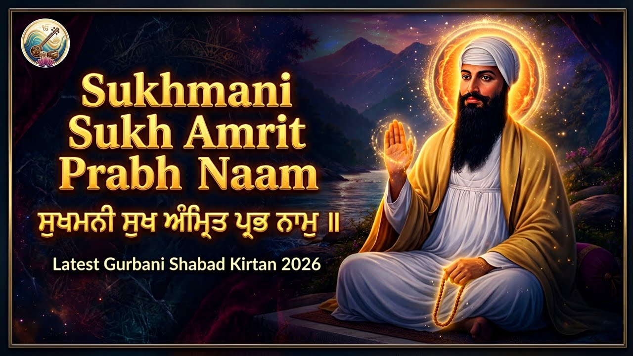 Sukhmani Sukh Amrit Prabh Naam | Latest Gurbani Shabad Kirtan 2026 | Sukhmani Sahib 