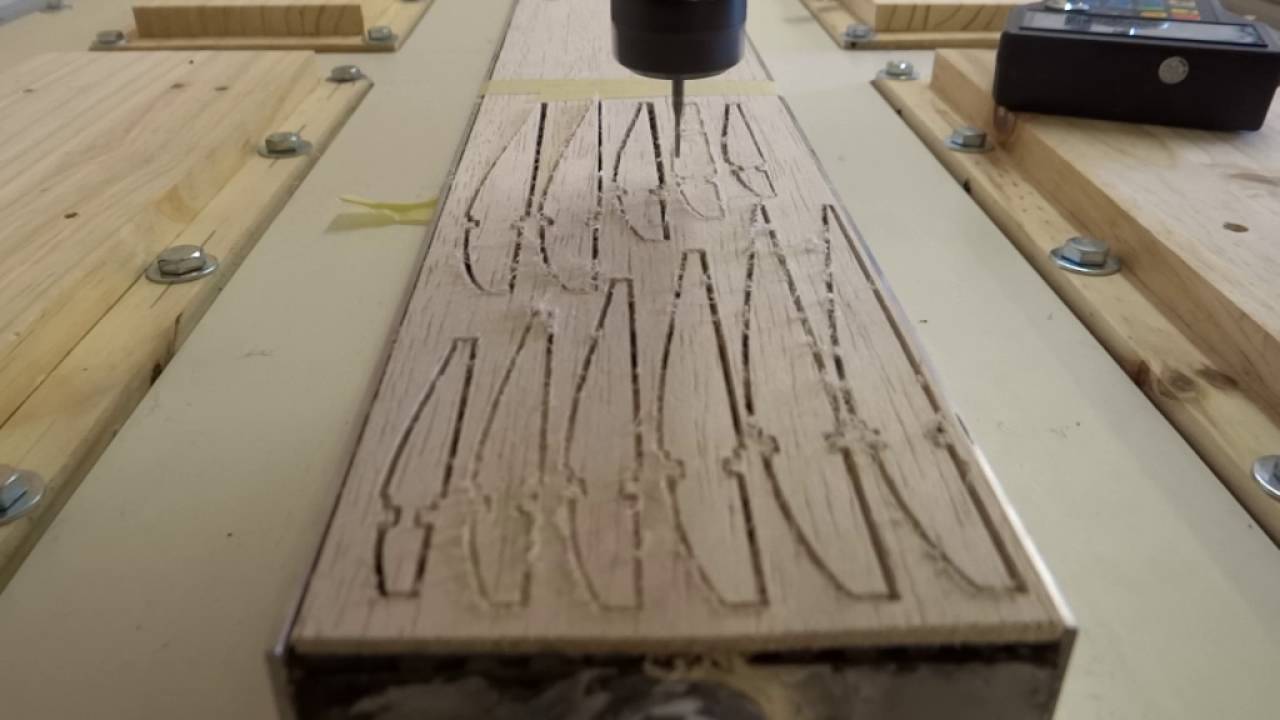 cnc nervures de l'aile