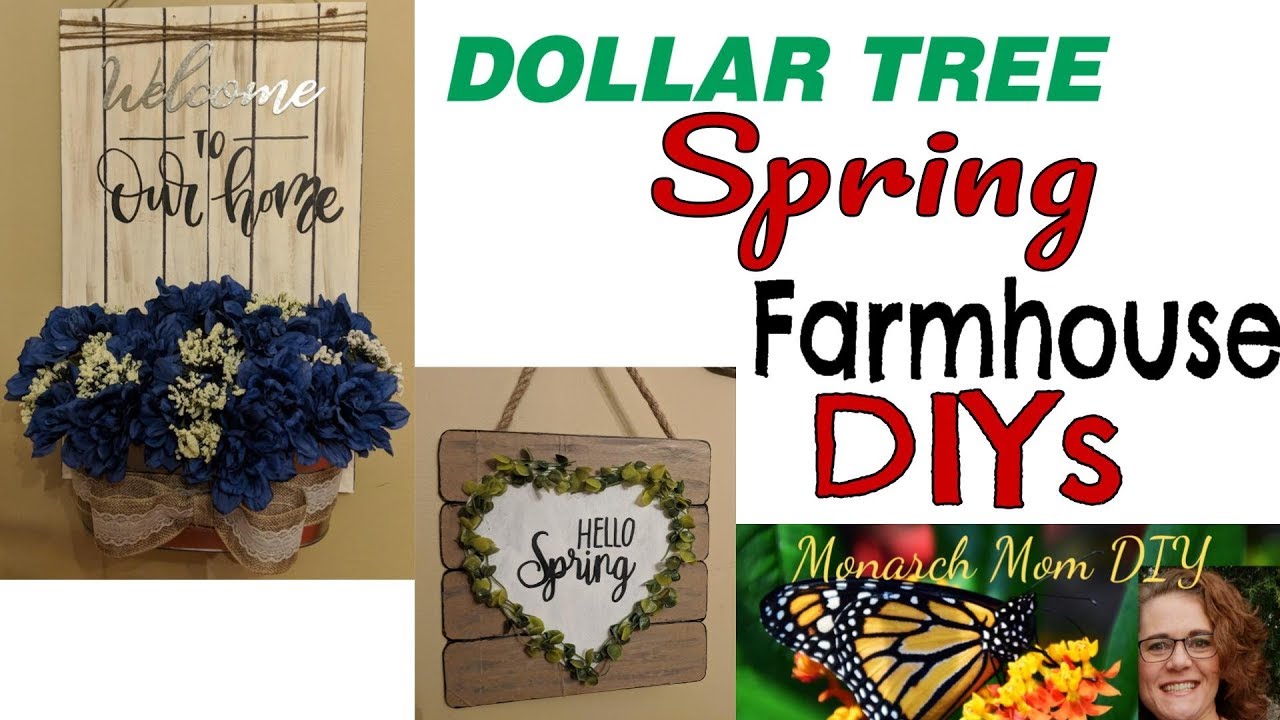 DOLLAR TREE SPRING FARMHOUSE DIY DECOR #dollartree #farmhouse #spring #decor #diy