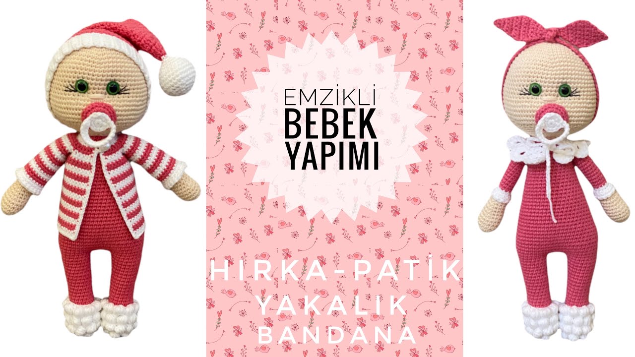 Amigurumi Emzikli 👶  ENGLISH SUBTITLES (Hırka,Patik,Yakalık,Bandana) 3/3