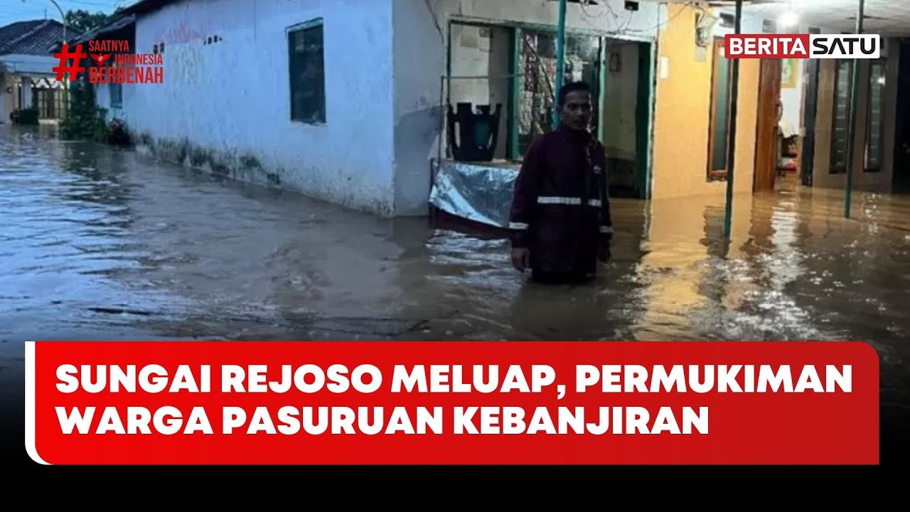 Sungai Rejoso Meluap, Permukiman Warga Pasuruan Kebanjiran #beritasatu